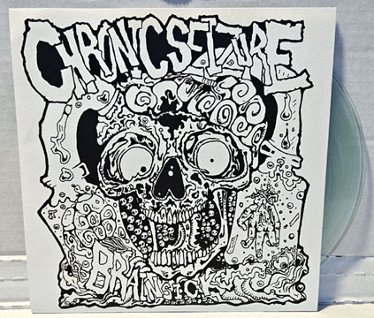 CHRONIC SEIZURE "Brainsick" 7" EP (FI) Clear Vinyl -Used Copy-